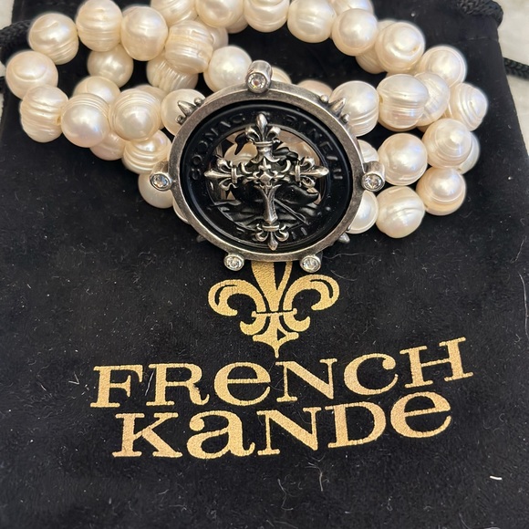 French Kande pearl bracelet. One size. Euc - Picture 6 of 7